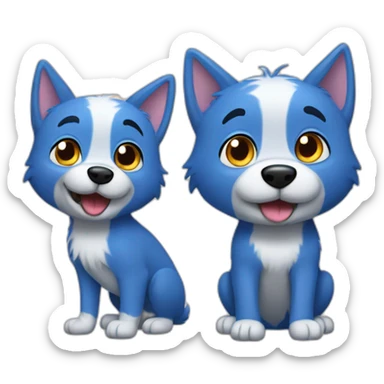 Bluey and Bingo sticker