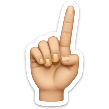 create me an emoji that is a finger pointing to watch the front of the screen so pointing at me point it strate at me sticker