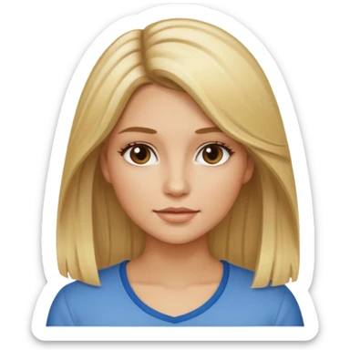 Tipos de rubio en mujer  con californianas  sticker