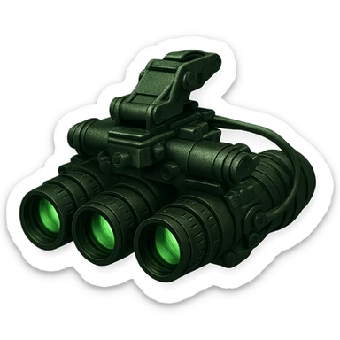night vision goggles with a tactical military vibe sticker