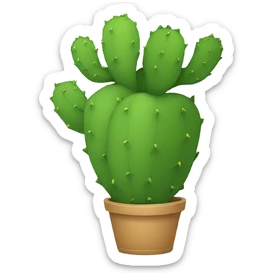 single flat Nopal without pot sticker