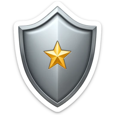 Shield with Shield with flex icon sticker