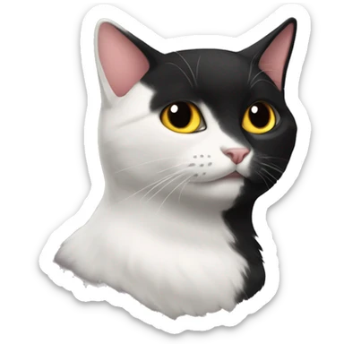 adore me black cat sticker