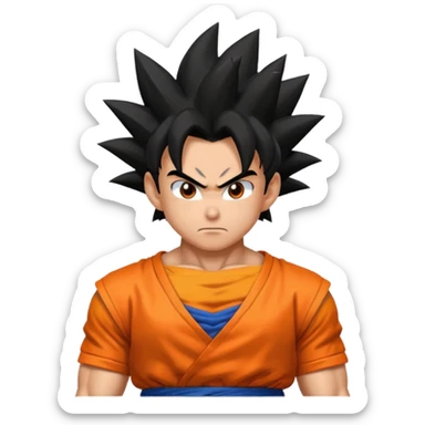 Goku run away  sticker