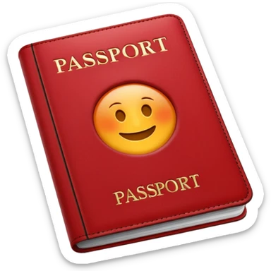 passport, red sticker