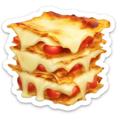 Lasagna apple emoji sticker