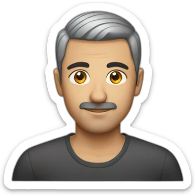 turkish man with short hair sticker