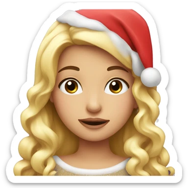 Cute Christmas girly sticker