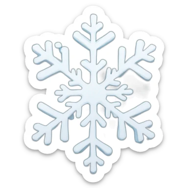snowflake sticker