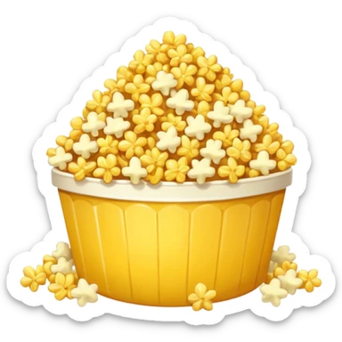 One popcorn  sticker
