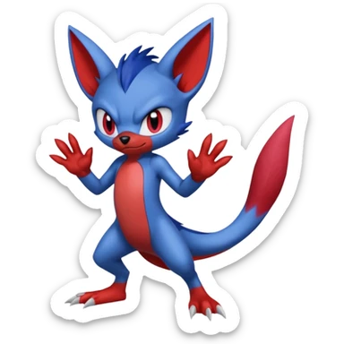Scizor-Stitch-Sonic-Sneasel-fusion (full body) sticker