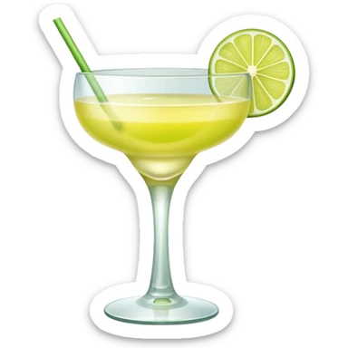 Mach mir einen Lime Sour Cocktail und nimm ein schönes glas -  das glas sollte aber nicht grün sein  sticker