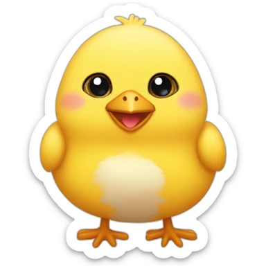 animal/chick/cute/smile sticker