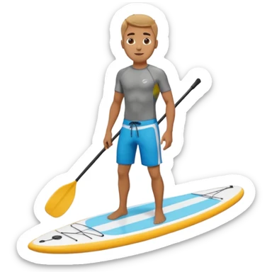 paddle board man sticker