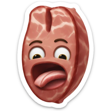 Meat surfing sticker