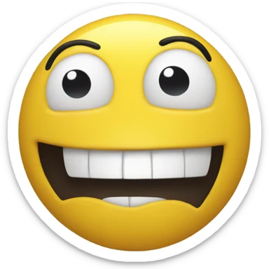 SUPER SUPER SUPER HAPPY YELLOW FACE sticker