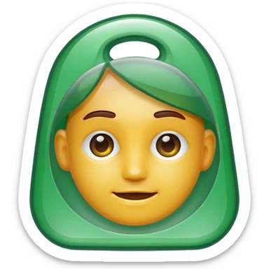 green colored photo ID sticker