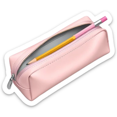 Light Pink Pencil Pouch sticker
