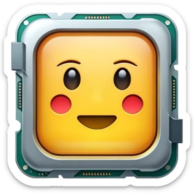 computer processor sticker