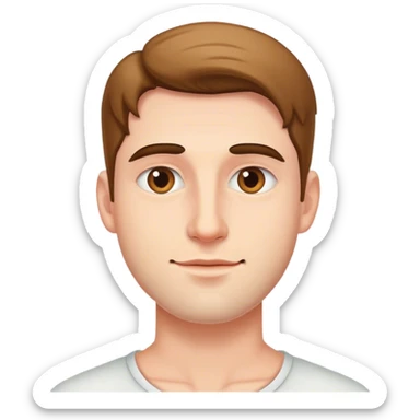 european man sticker