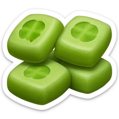 Cute matcha flavored mochi sticker