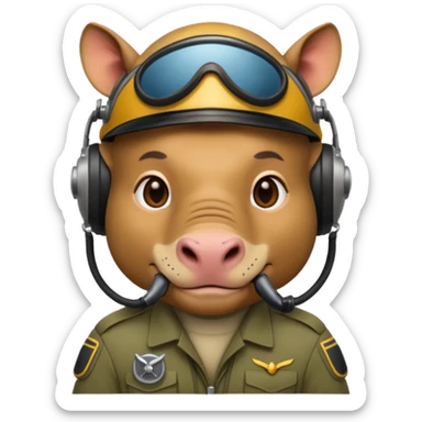 Rhino pilot  sticker
