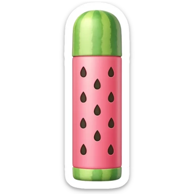 Dot and key watermelon sunscreen stick sticker