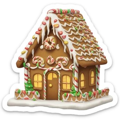 Gingerbread house sticker