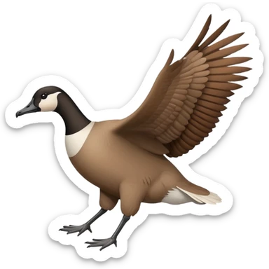 The Canada Goose Is Flying Thanksgiving Day Meal sticker