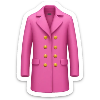 Pink coat  sticker