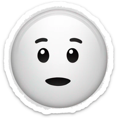 white round button sticker