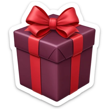 christmas gift with Mulled wine color sticker