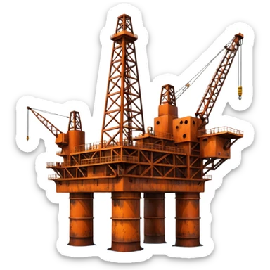 oil rig sticker