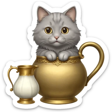 Mujhe Billi aur lauta ki kahani banakar do sticker