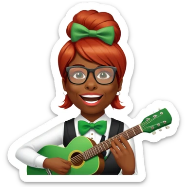 Leprechaun Guitarist sticker