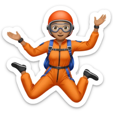 sky diving sticker