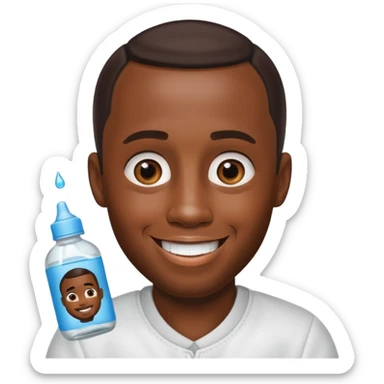 Make an emoji of Diddy with baby oil sticker