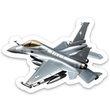 F-16 fighter jet sticker