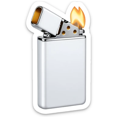 white lighter sticker