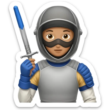 The fencer sticker