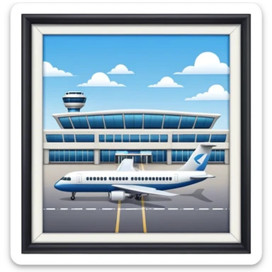 airport terminal sticker