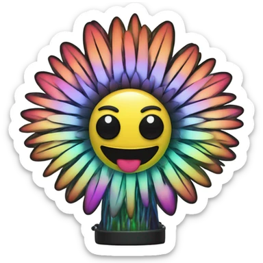 Rave electronic daisy carnival totem sticker