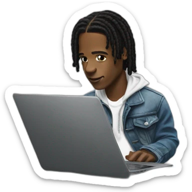 Asap Rocky on Laptop sticker