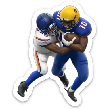 Football player getting sacked sticker