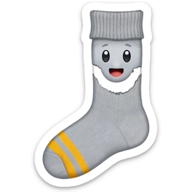 sock with a hole sticker