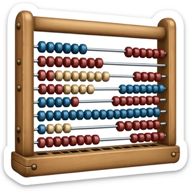 ancient abacus sticker