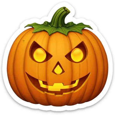 Rotten Halloween Pumpkin sticker
