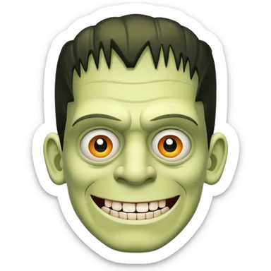 Smiley Frankenstein  sticker
