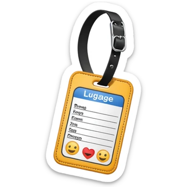 luggage tag sticker