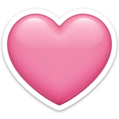 Pink heart sticker